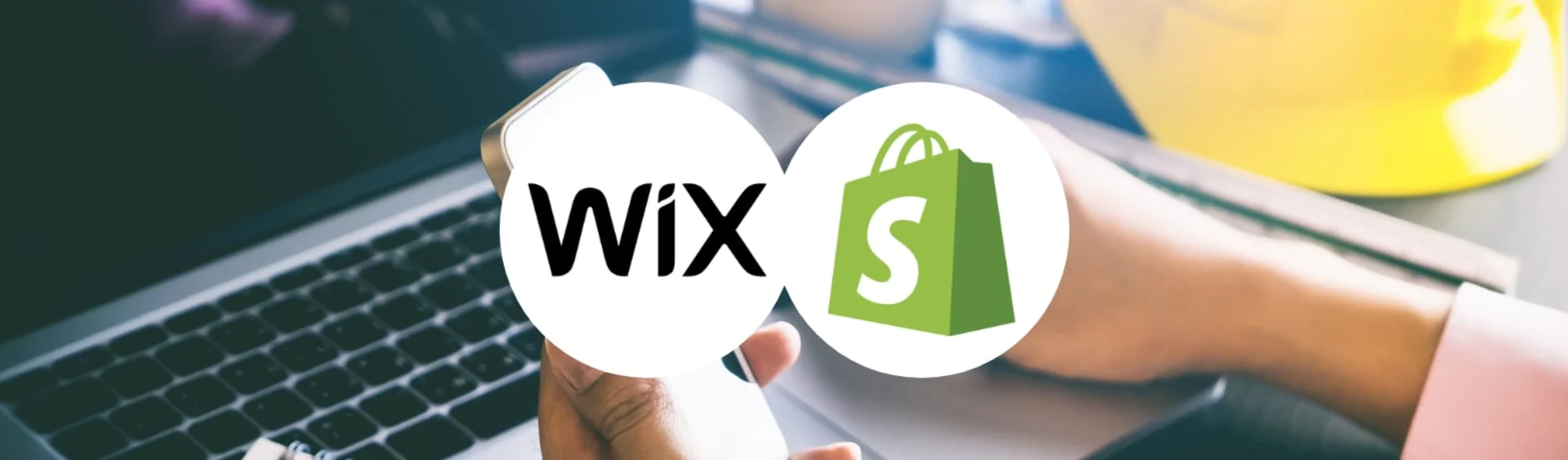 Banner image for content hub page: Wix Vs. Shopify 2025