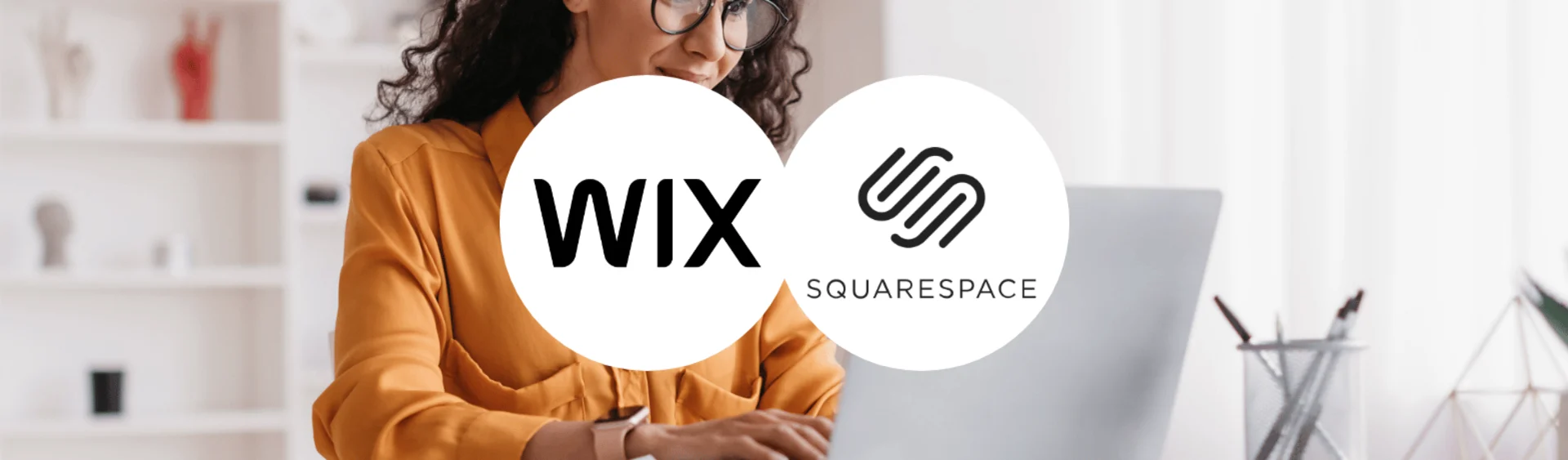 Banner image for content hub page: Wix vs Squarespace 2025