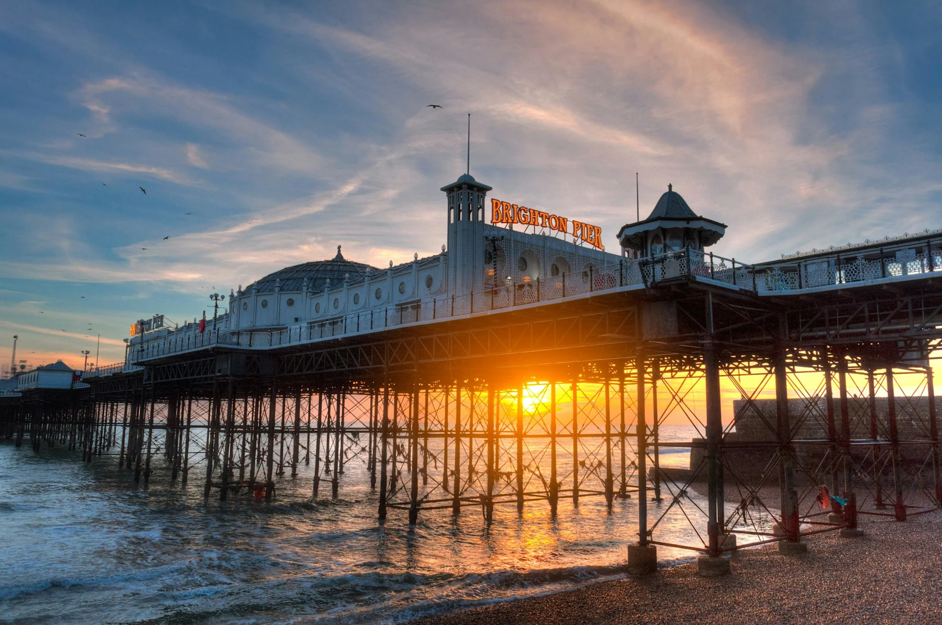 Photo of Brighton Pier during sunset