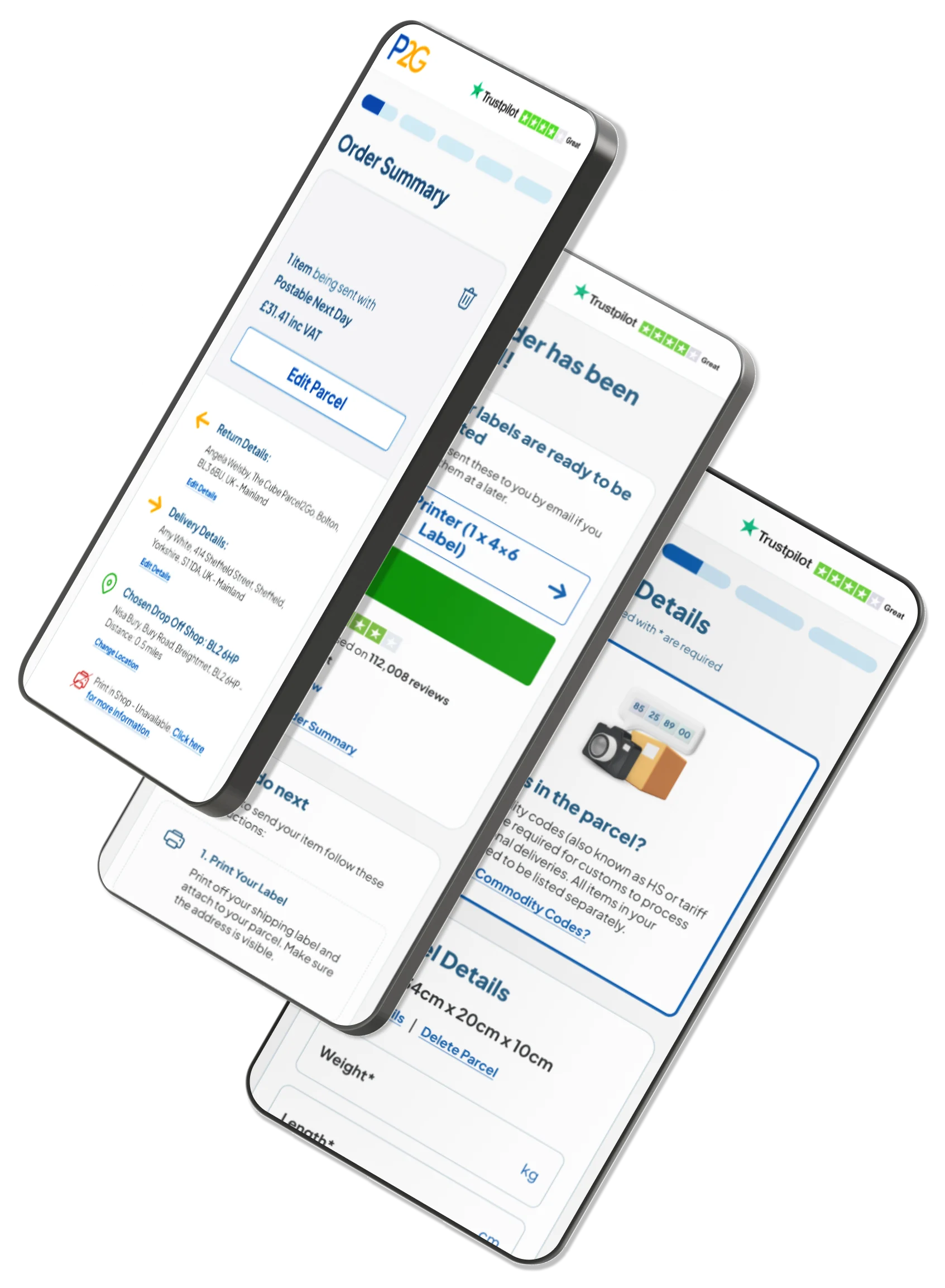 Multiple phones with P2G app