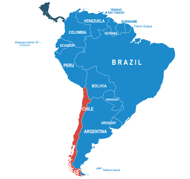 Parcel delivery to Chile