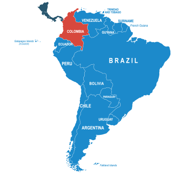 Parcel delivery to Colombia