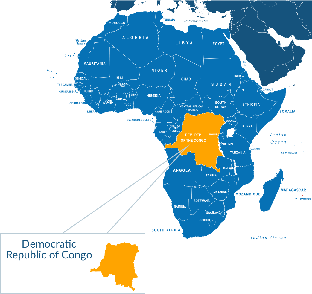 Parcel delivery to Congo