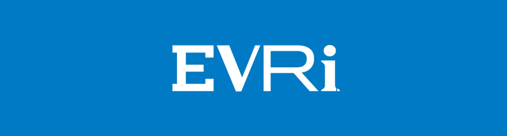 Evri logo with blue background