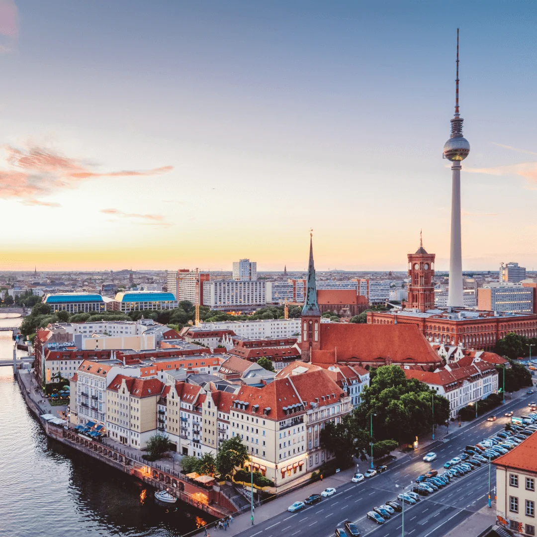 German city skyline
