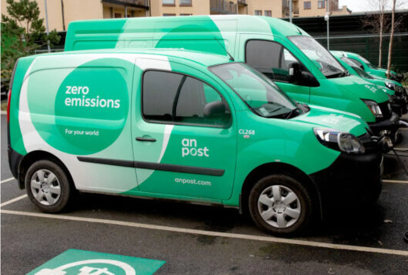 An Post courier van parked