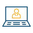Laptop account graphic