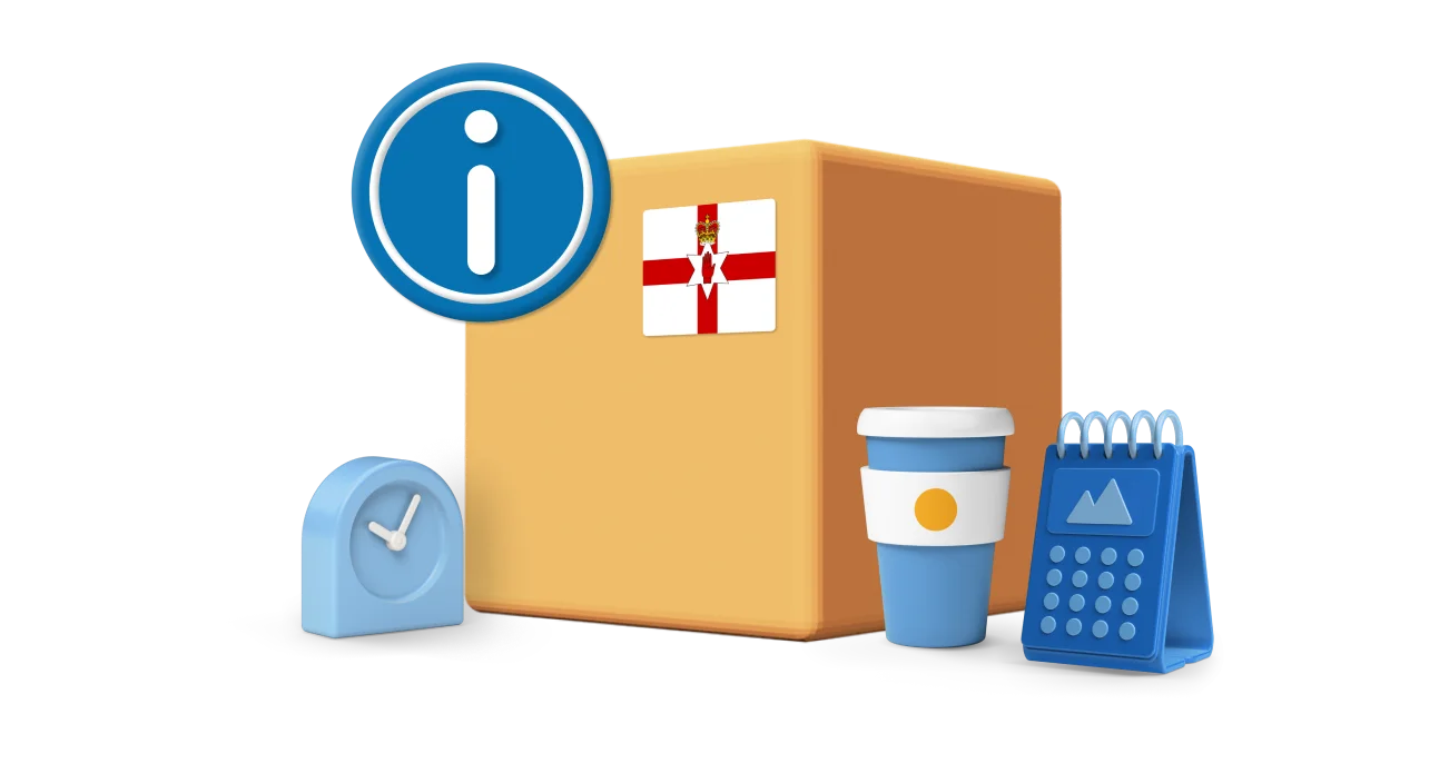 northern ireland parcel icons