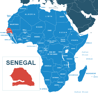 Parcel delivery to Senegal
