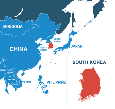 Parcel delivery to South Korea
