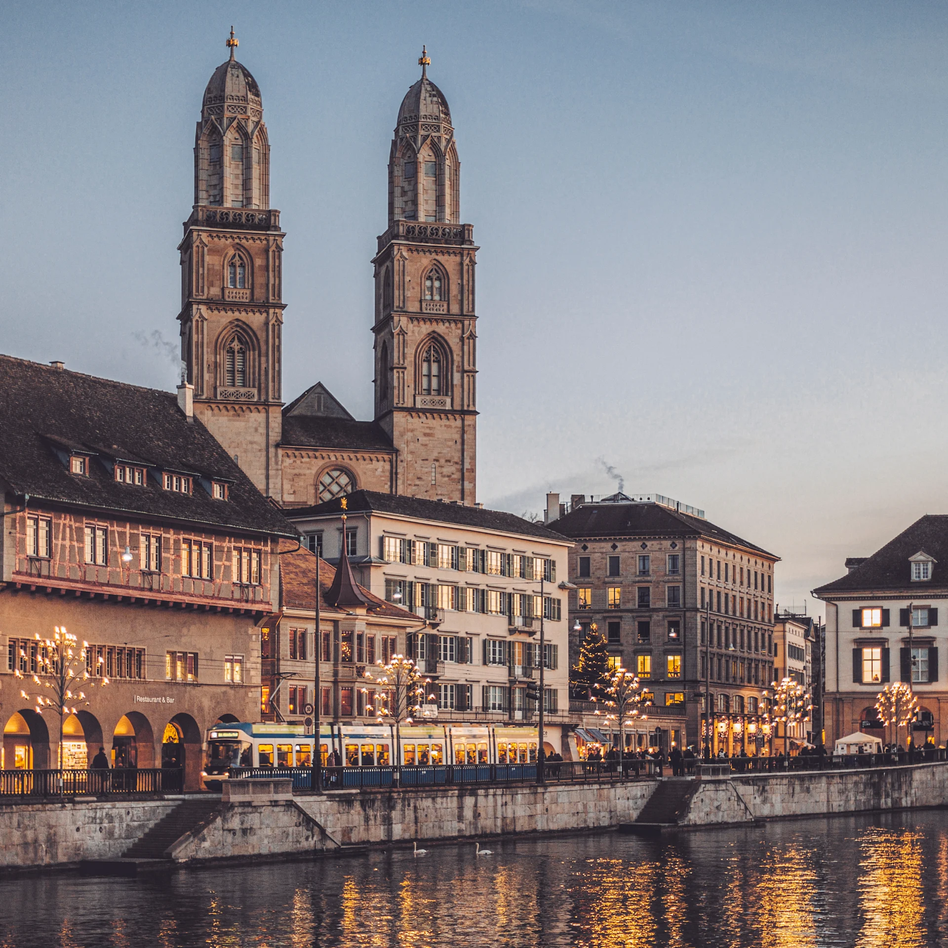 View of city in Switzerland