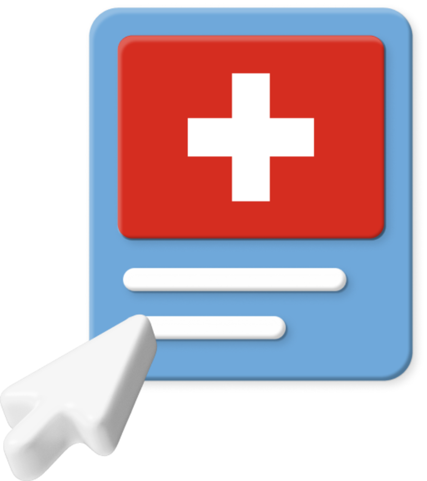 Switzerland Flag and Cursor Icon