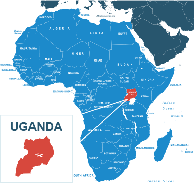 Parcel delivery to Uganda