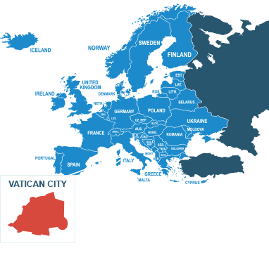 Parcel delivery to Vatican City